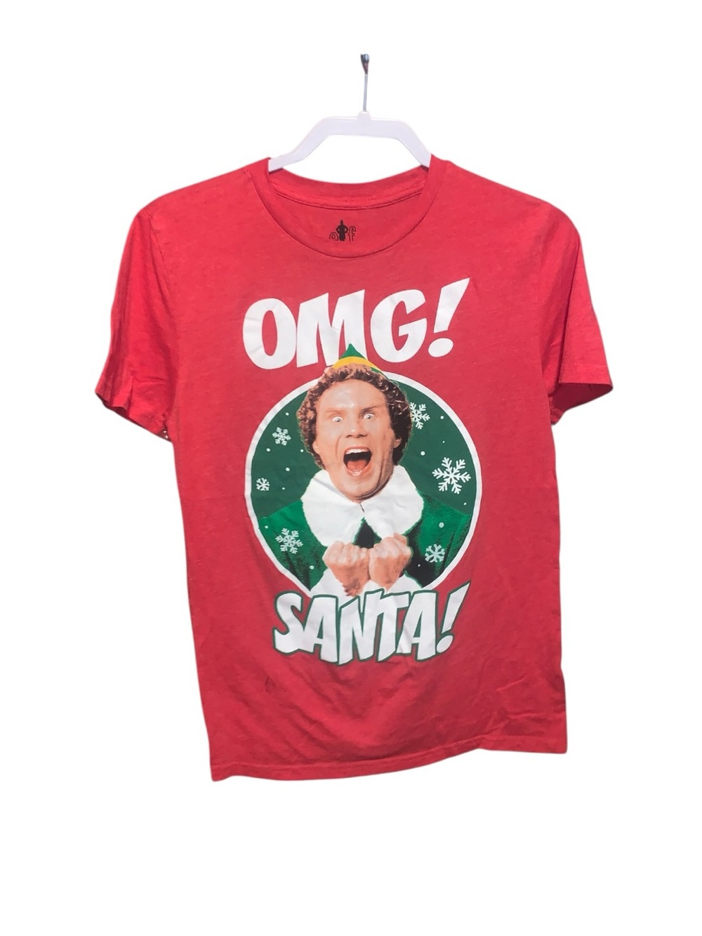 Elf The Movie T-Shirt Men's Buddy OMG Santa! Novelty Holiday-Inspired Adult Tee